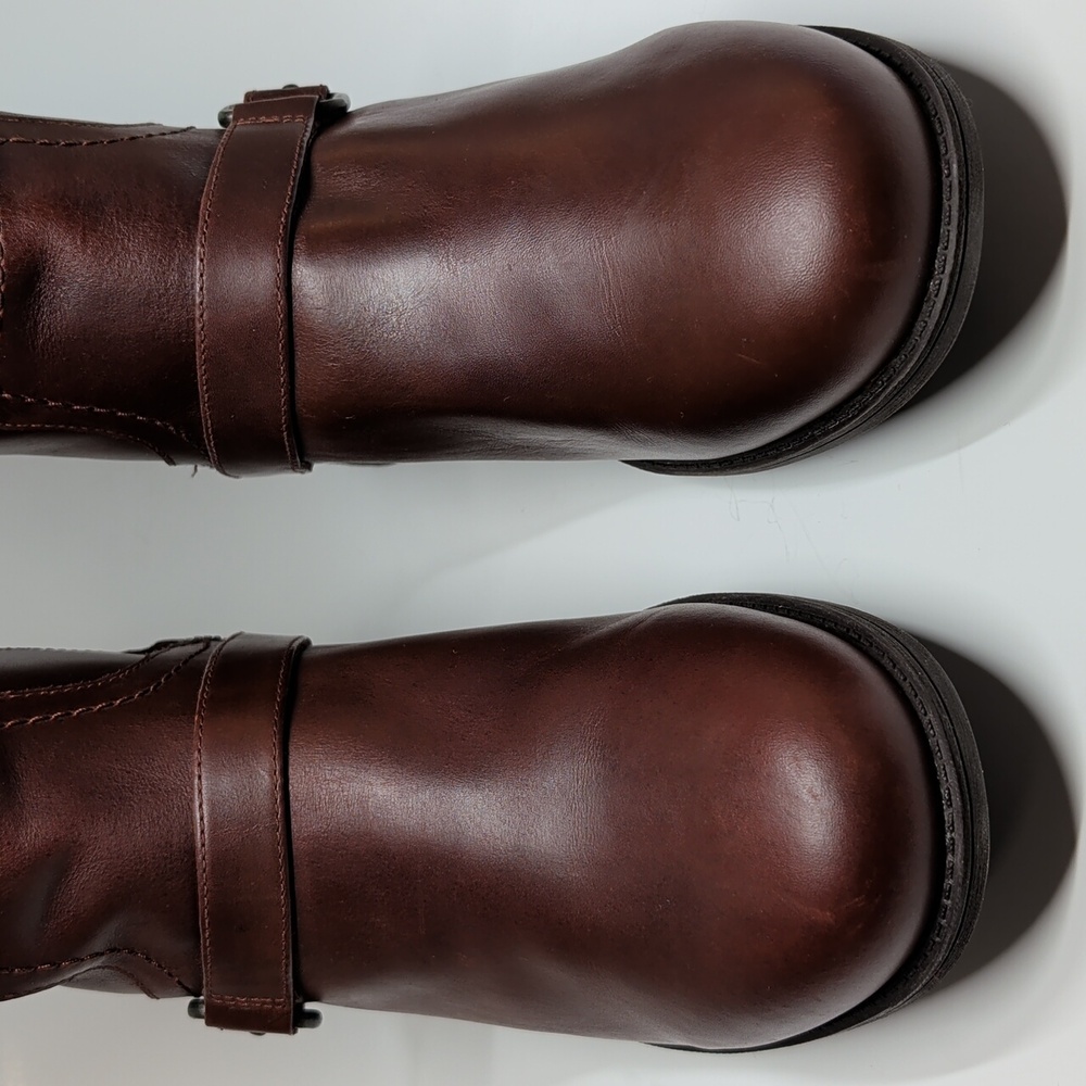 UGG Dahlen Leather Boots NEW Women's 11 Bourbon Brown 1006043 Water Resistant - Picture 5 of 6